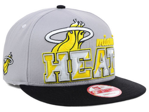 Miami Heat Grey Snapback Hat SD